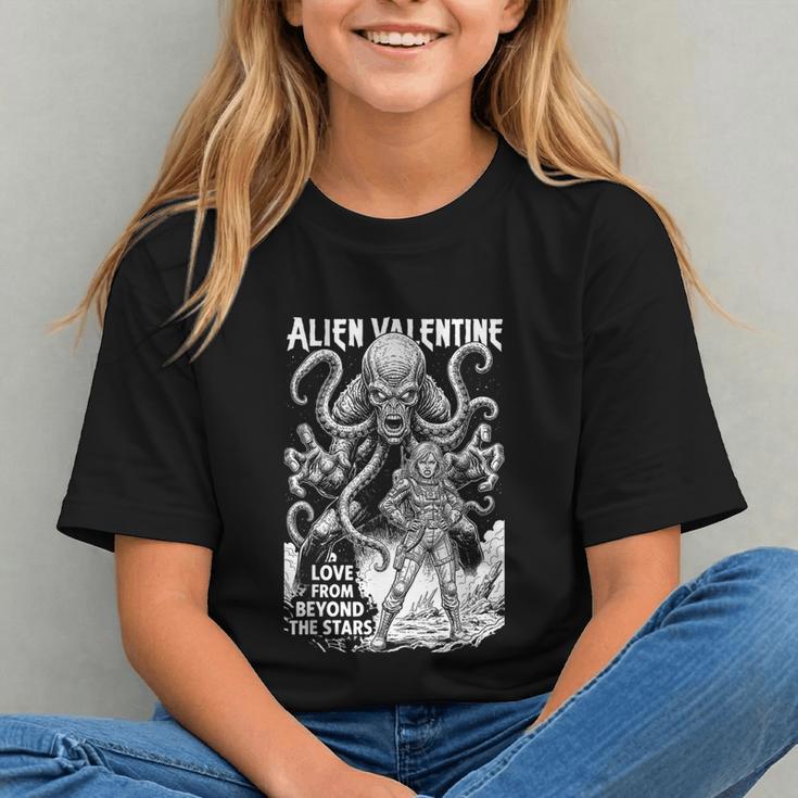 Alien Valentine Science Fiction Vintage Comic Book Graphic Youth Alien Valentine Science Fiction Vintage Comic Book Graphic Youth
