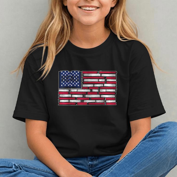 America US Flag Books Library Reading For Book Lover Reader Graphic Youth America US Flag Books Library Reading For Book Lover Reader Graphic Youth