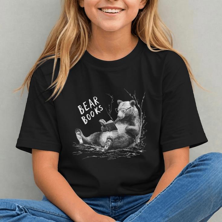 Book Lover Bear Cozy Reading Bear Graphic Bear Books Graphic Youth
