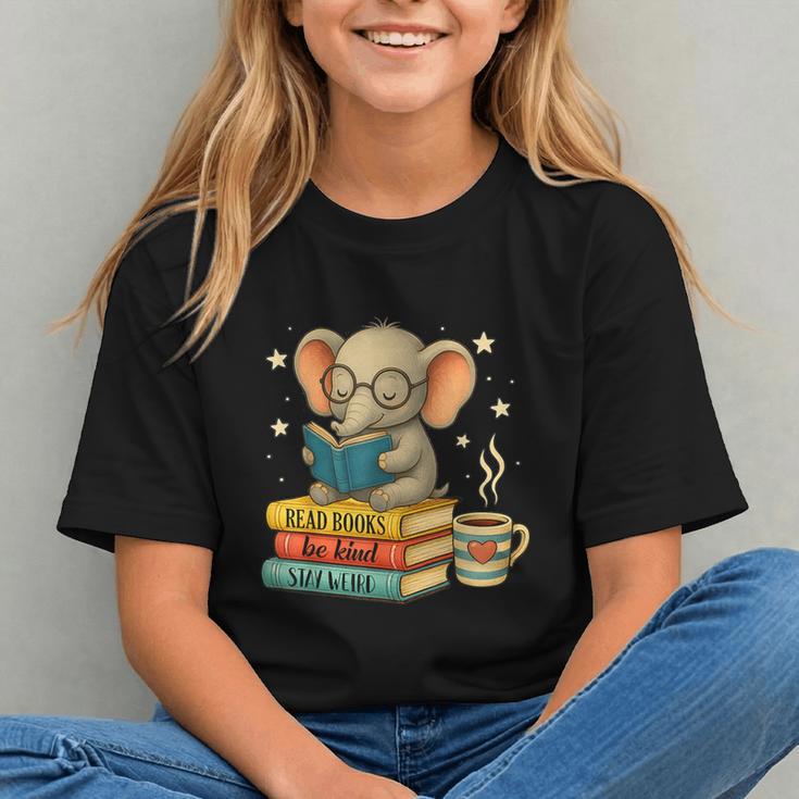 Book Lover Elephant Reading Books Library Read Books Be Kind Graphic Youth