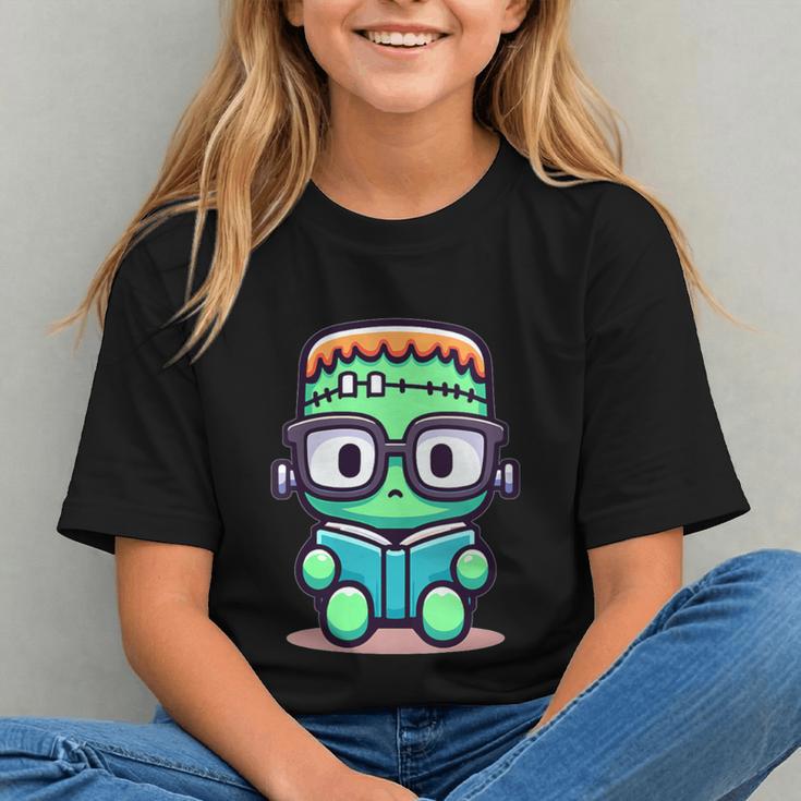 Book Lover Frankenstein's Monster With Reading Glasses Graphic Youth