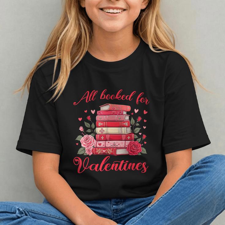 All Booked For Valentines Librarian Book Lover Teacher Graphic Youth