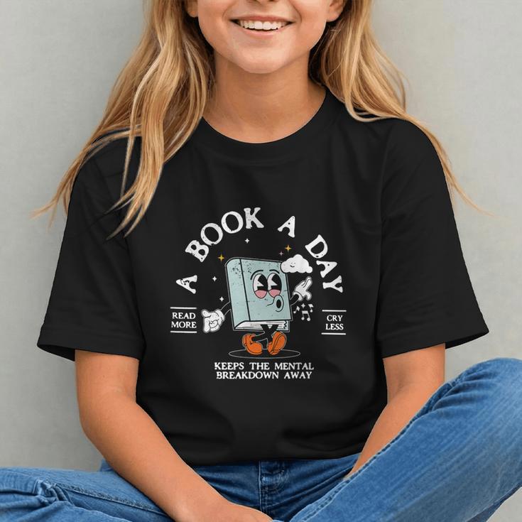 Bookish Mental Health Book A Day Retro Read More Book Graphic Youth Bookish Mental Health Book A Day Retro Read More Book Graphic Youth