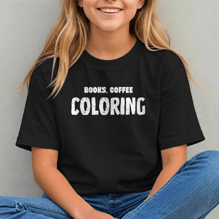 Books Coffee Coloring Graphic Youth Books Coffee Coloring Graphic Youth