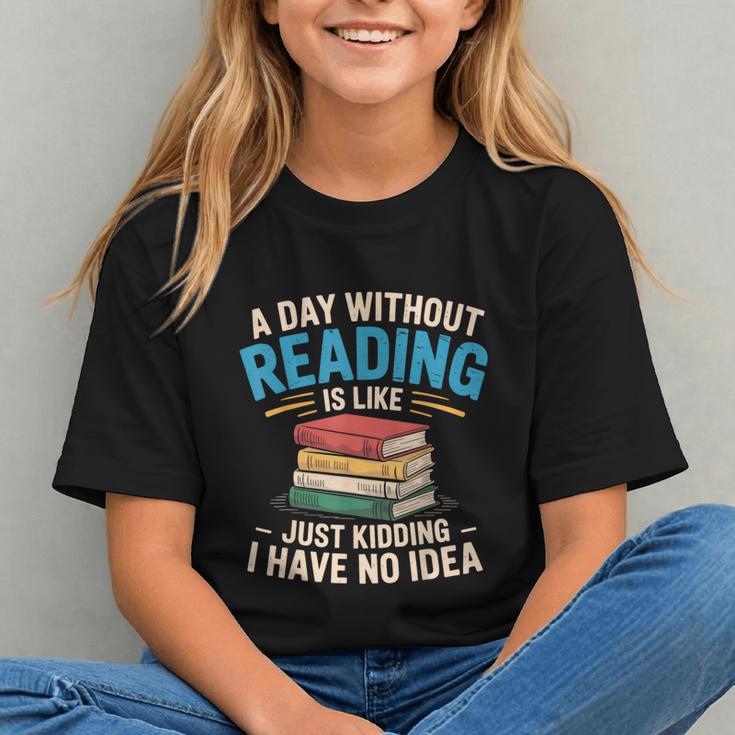 Bookworm A Day Without Reading Is Like Cute Reading Books Graphic Youth Bookworm A Day Without Reading Is Like Cute Reading Books Graphic Youth
