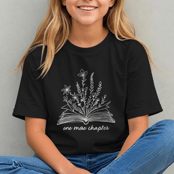 Bookworm One More Chapter Cozy Reader Minimalist Book Lover Graphic Youth