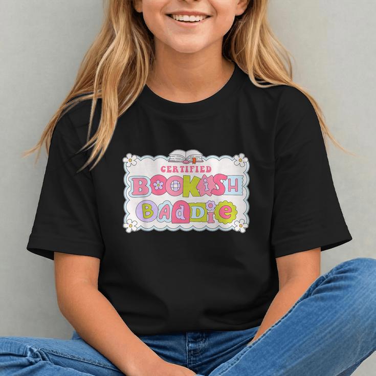 Certified Bookish Baddie Cute Book Lover Graphic Youth