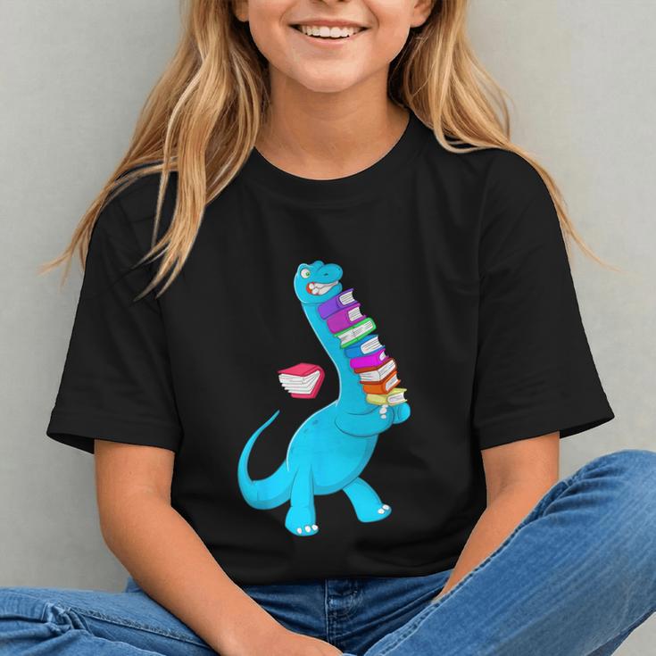 Cool Dinosaur Books Art For Men Women Libarian Book Lover Graphic Youth