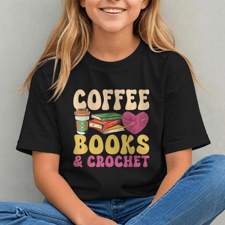 Crochet Coffee Reading Books Crocheter Crocheting Graphic Youth Crochet Coffee Reading Books Crocheter Crocheting Graphic Youth