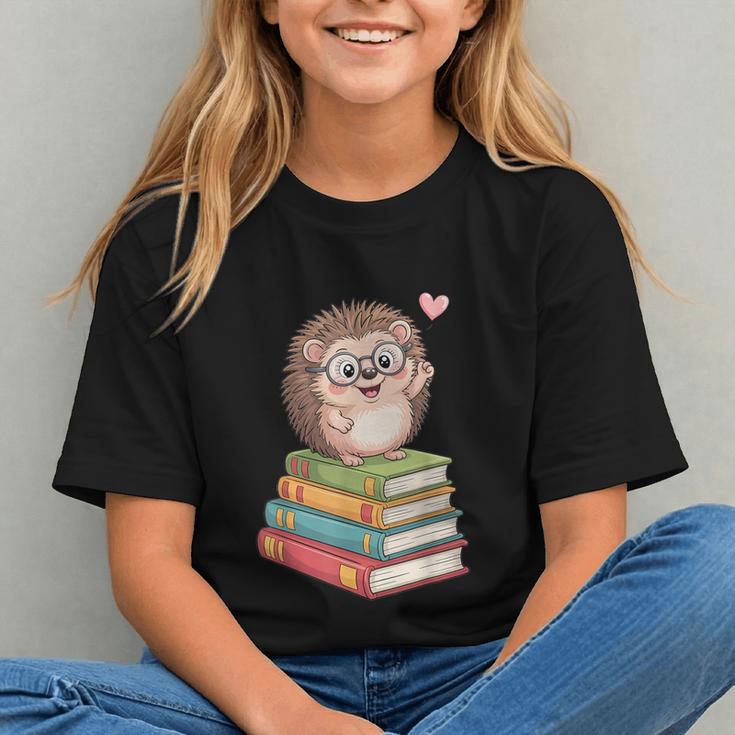 Cute Hedgehog Reading Books Animal Lover Reader Bookworm Graphic Youth Cute Hedgehog Reading Books Animal Lover Reader Bookworm Graphic Youth