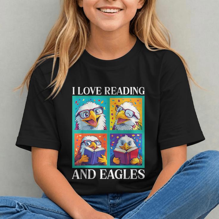 Eagle Love Reading And Eagles Child Book Lover Graphic Youth