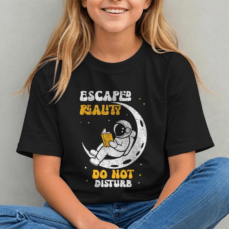 Escaped Reality Do Not Disturb Book Lover Graphic Youth