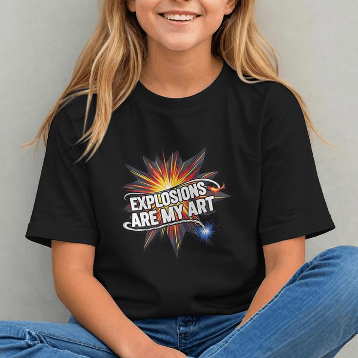 Explosions Are My Art Comic Book Boom Graphic Youth