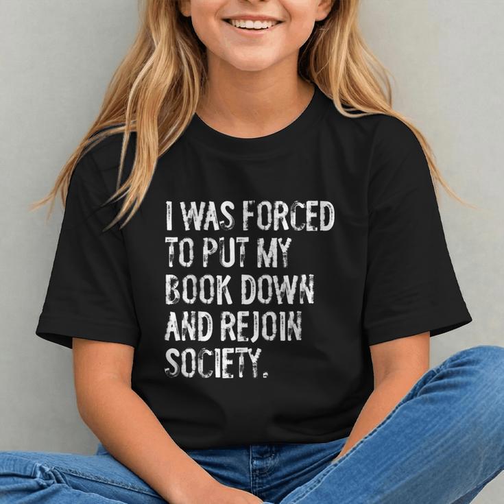 I Was Forced To Put My Book Down Book Worm Reader Graphic Youth I Was Forced To Put My Book Down Book Worm Reader Graphic Youth
