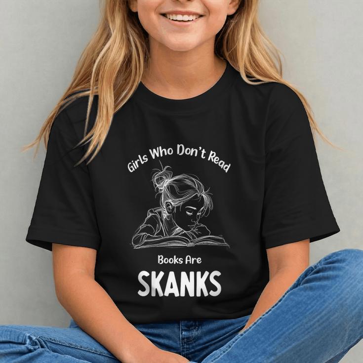 Girls Who Don't Read Book Are Skanks Design Graphic Youth