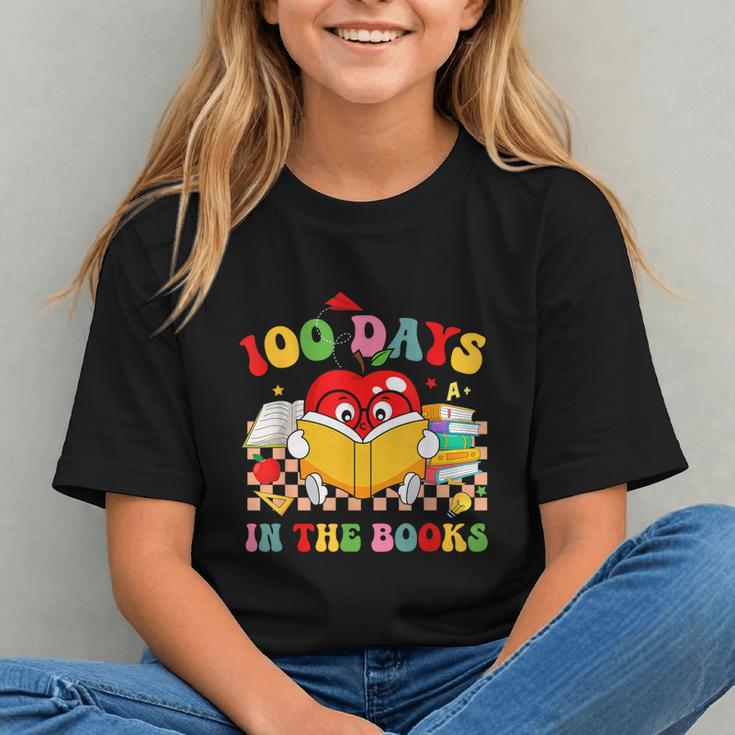 Groovy 100 Days In The Books Reading 100th Day Of School Graphic Youth