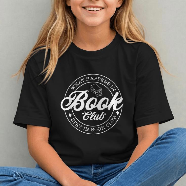 What Happens In Book Club Stays In Book Club Book Lover Graphic Youth