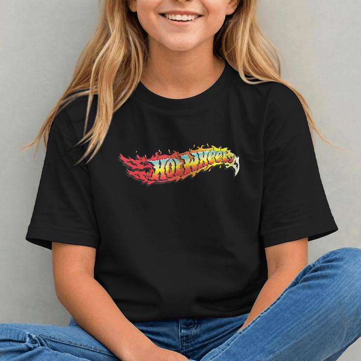 Hot Wheels Comic Book Fire Logo Graphic Youth
