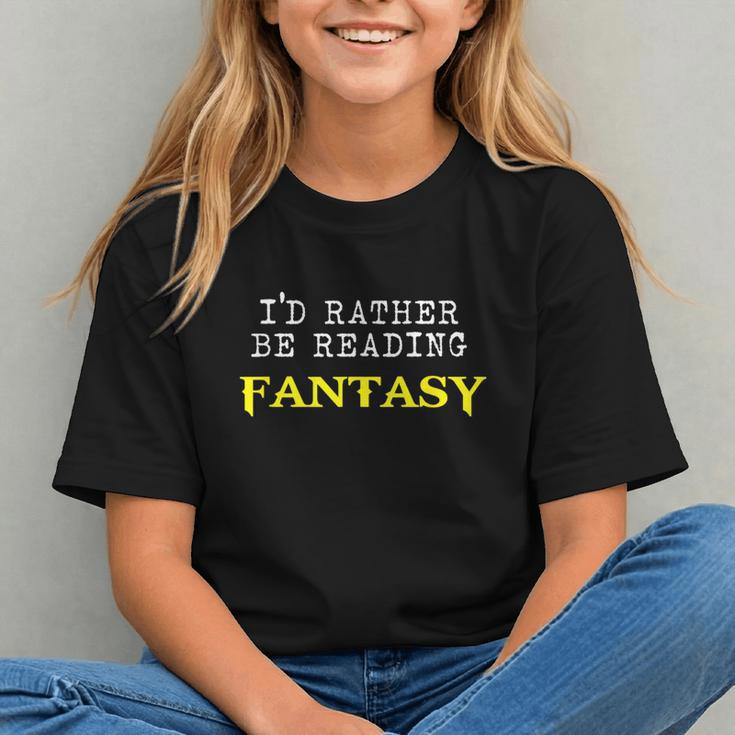 I'd Rather Be Reading Fantasy Epic Magic Book Lover Geek Graphic Youth