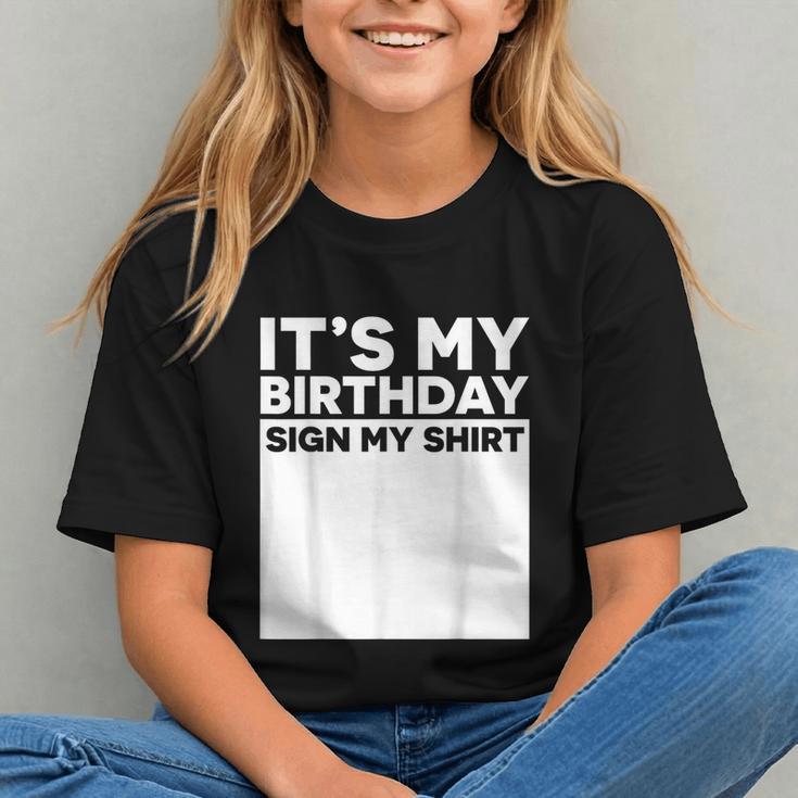 It's My Birthday Sign Boy Men Decoration Guestbook Graphic Youth