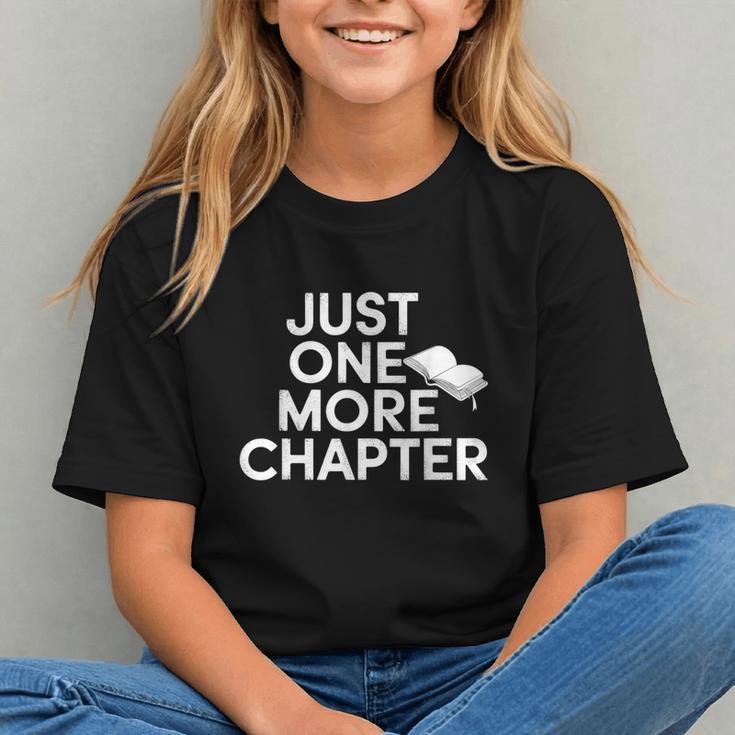 Just One More Chapter Book Lover Quote Graphic Youth