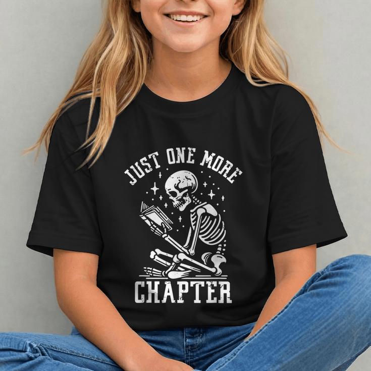 Just One More Chapter Skeleton Reading Book Graphic Youth Just One More Chapter Skeleton Reading Book Graphic Youth