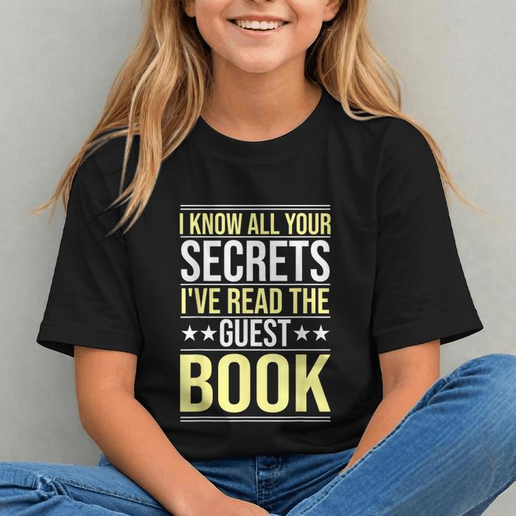 I Know All Your Secrets i Have Read Guest Book Hotel Manager Graphic Youth