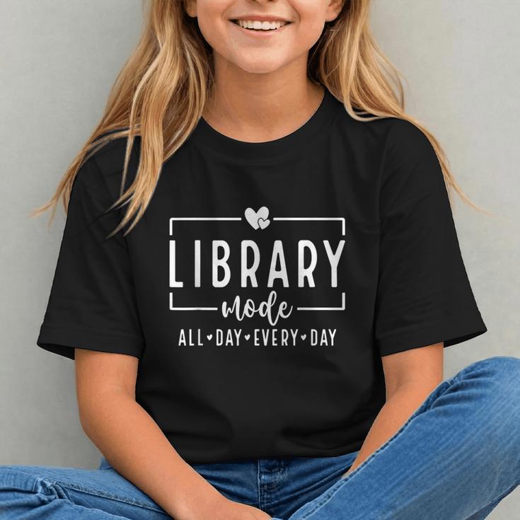 Library Mode All Day Every Day Book Lover Graphic Youth Library Mode All Day Every Day Book Lover Graphic Youth
