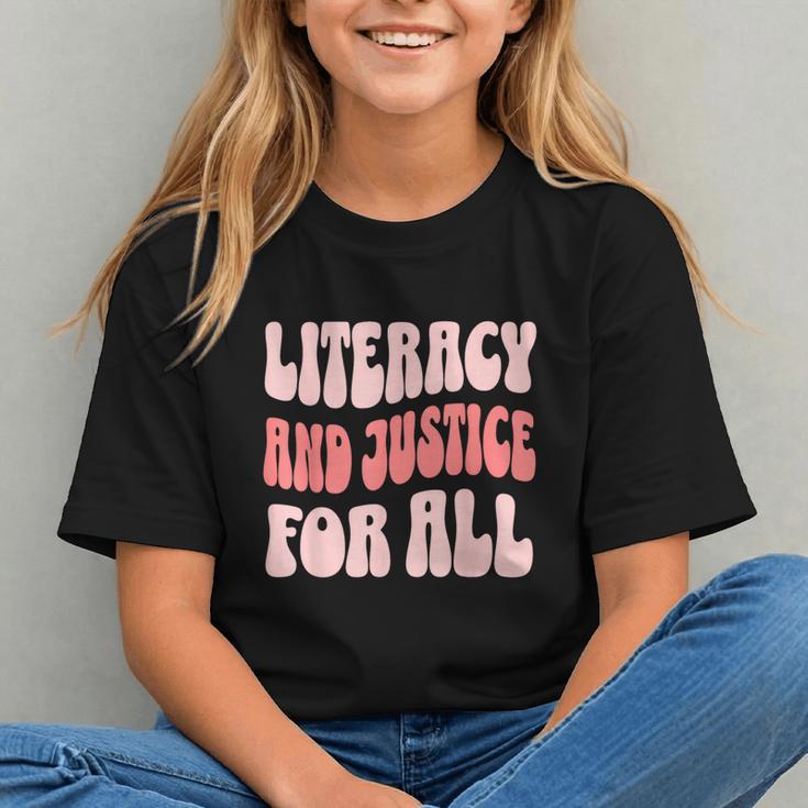 Literacy And Justice For All Book Lover Graphic Youth Literacy And Justice For All Book Lover Graphic Youth