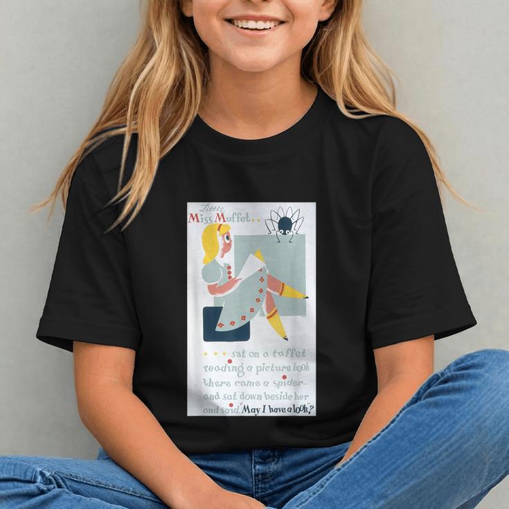 Little Miss Muffet Reading a Picture Book Graphic Youth Little Miss Muffet Reading a Picture Book Graphic Youth