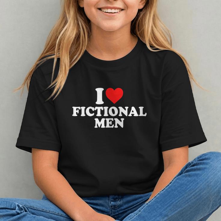 I Love Heart Fictional Men Simple Cute Books Reading Graphic Youth