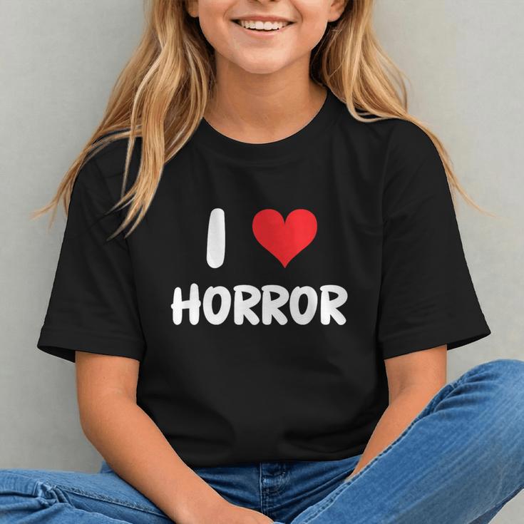 I Love Horror Heart Movies TV Show Books Writing Read Graphic Youth