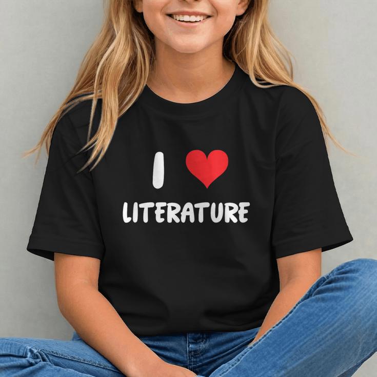 I Love Literature Heart Books Writing Reading Read Write Graphic Youth