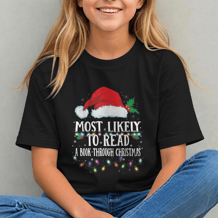 Matching Christmas PJS Most Likely To Read A Book Graphic Youth