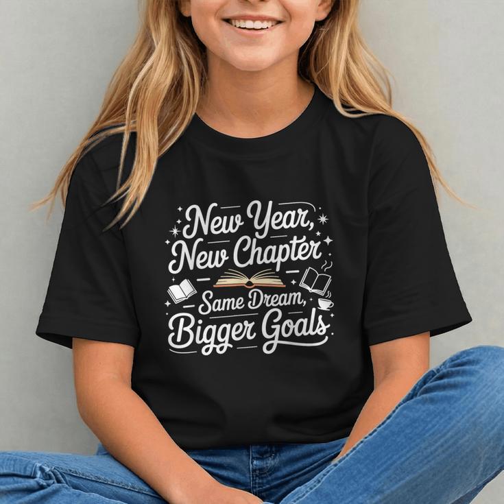 New Year New Chapter Same Dream Bigger Goals 2026 Book Lover Graphic Youth