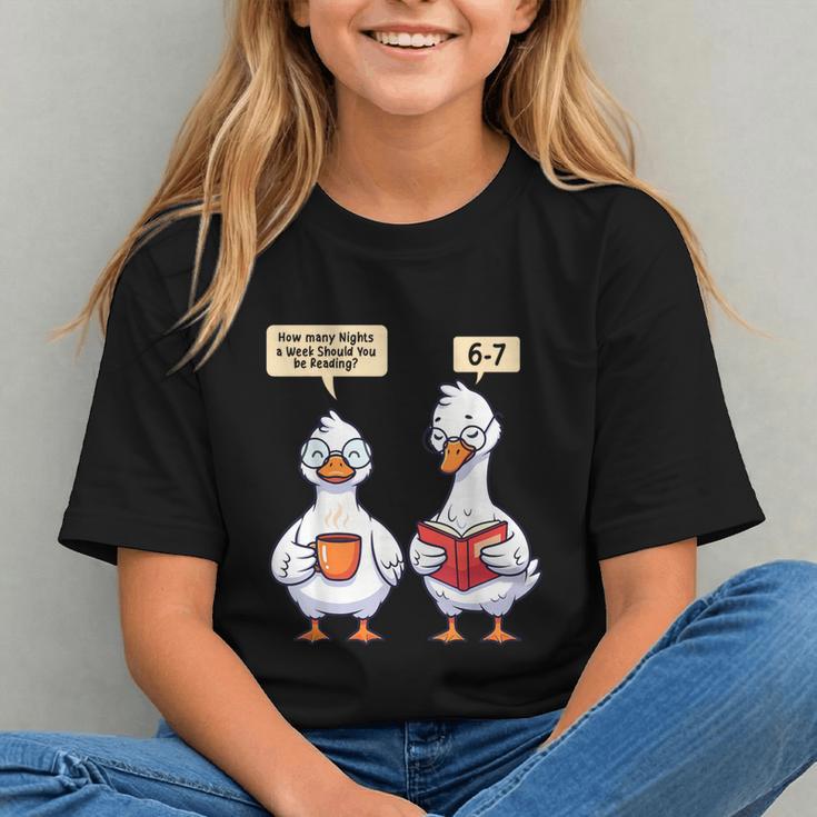 How Many Nights Reading Goose Book Lover Reader Graphic Youth How Many Nights Reading Goose Book Lover Reader Graphic Youth