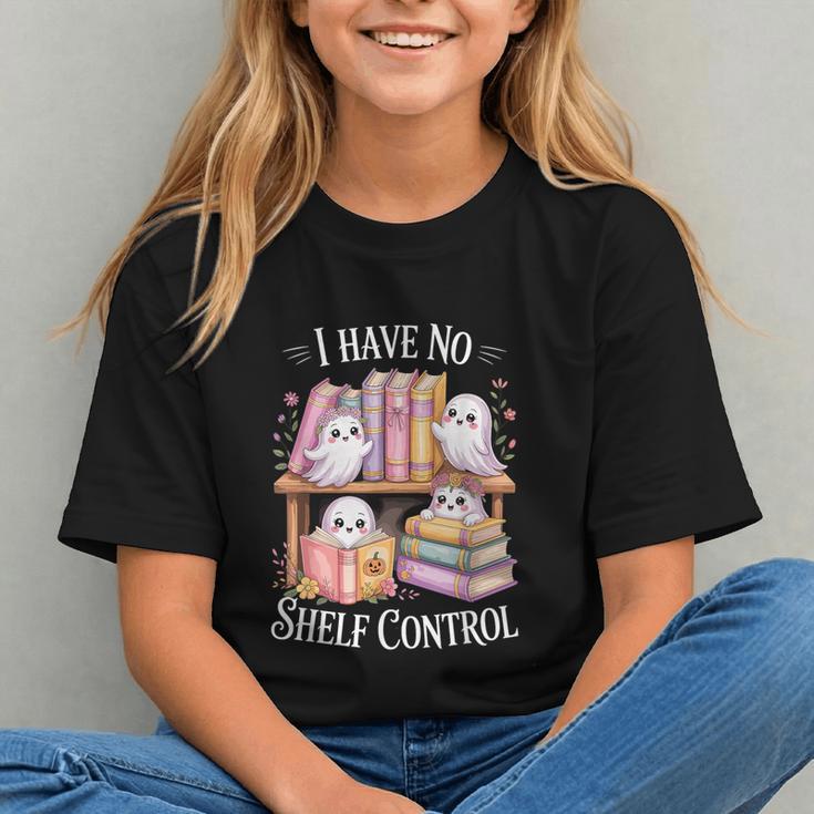 I Have No Shelf Control Ghost Reading Books Pun Graphic Youth