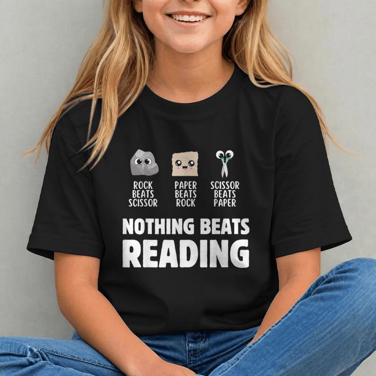 Nothing Beats Reading Librarian Book Bookworm Graphic Youth