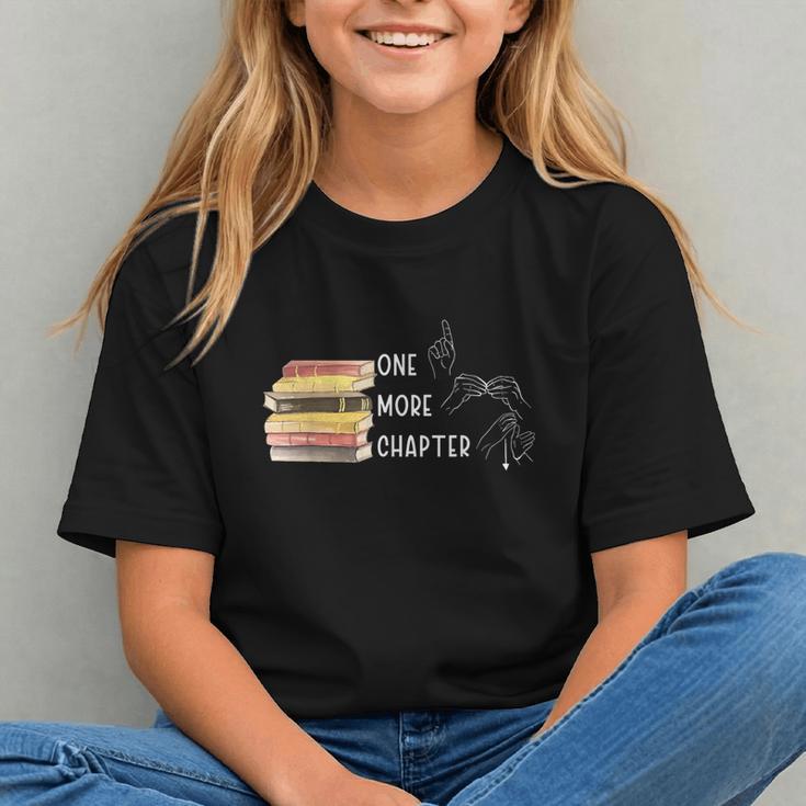 One More Chapter Sign Language Deaf Reading Book Lover Graphic Youth One More Chapter Sign Language Deaf Reading Book Lover Graphic Youth