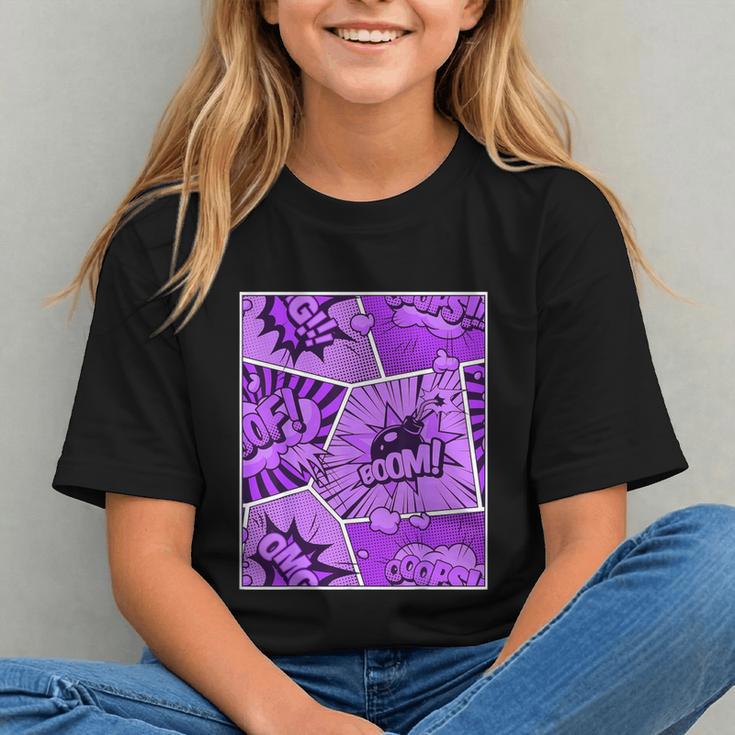 Purple Comic Book Purple Color Graphic Graphic Youth Purple Comic Book Purple Color Graphic Graphic Youth