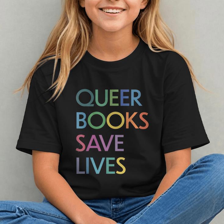 Queer Books Save Lives Read Banned Books LGBTQIA Books Graphic Youth