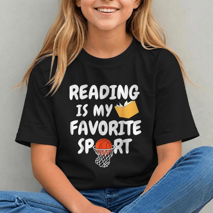Reading Is My Tee Favorite Sport Basketball World Book Day Graphic Youth Reading Is My Tee Favorite Sport Basketball World Book Day Graphic Youth