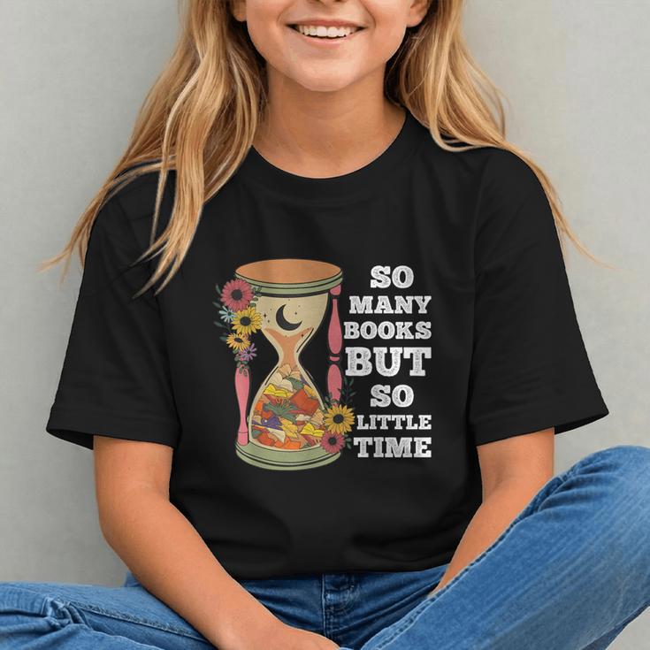 So Many Books But So Little Time Tee For Bookworms Readers Graphic Youth