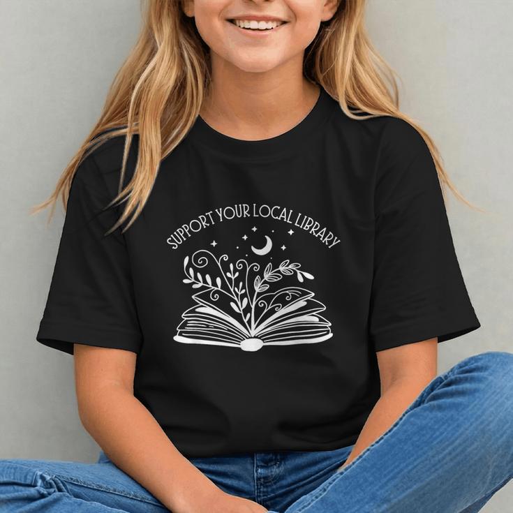 Support Your Local Library Book Reading Books Graphic Youth