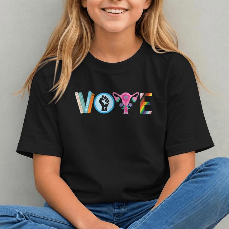 Vote Reproductive Right BLM Political Activism Lgbtq Book Graphic Youth