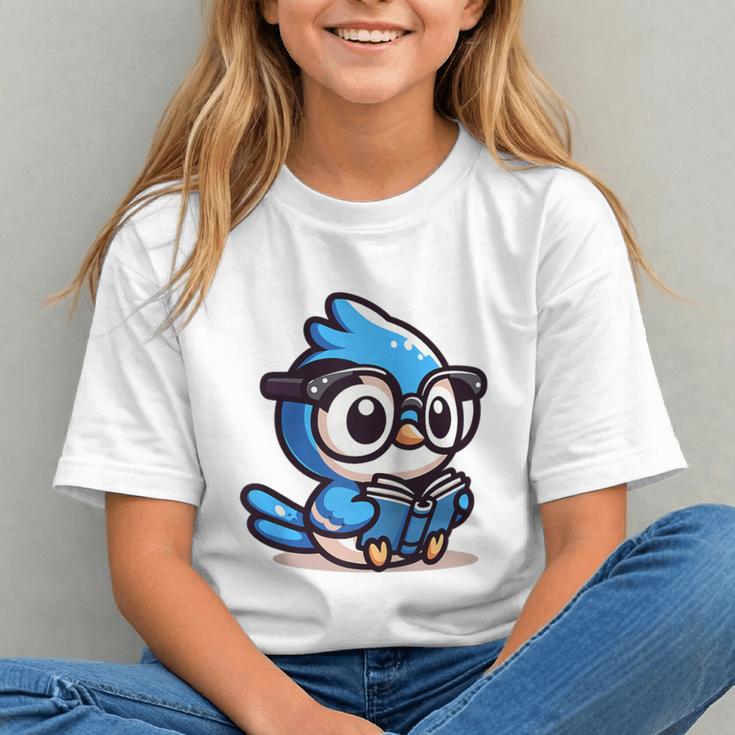 Adorable Book Lover Blue Jay With Reading Glasses Cute Raglan Baseball Tee Graphic Youth Adorable Book Lover Blue Jay With Reading Glasses Cute Raglan Baseball Tee Graphic Youth