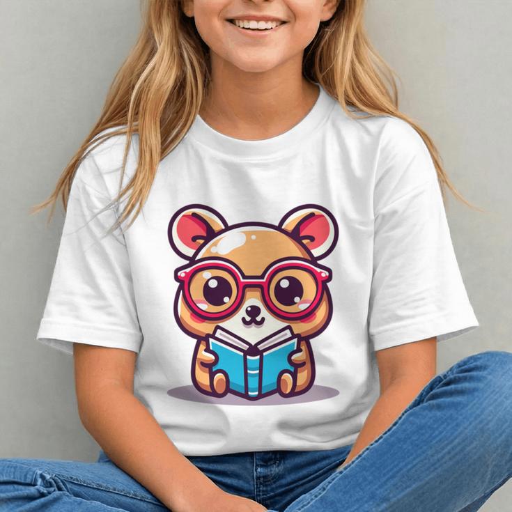 Adorable Book Lover Quokka With Reading Glasses Cute Graphic Youth