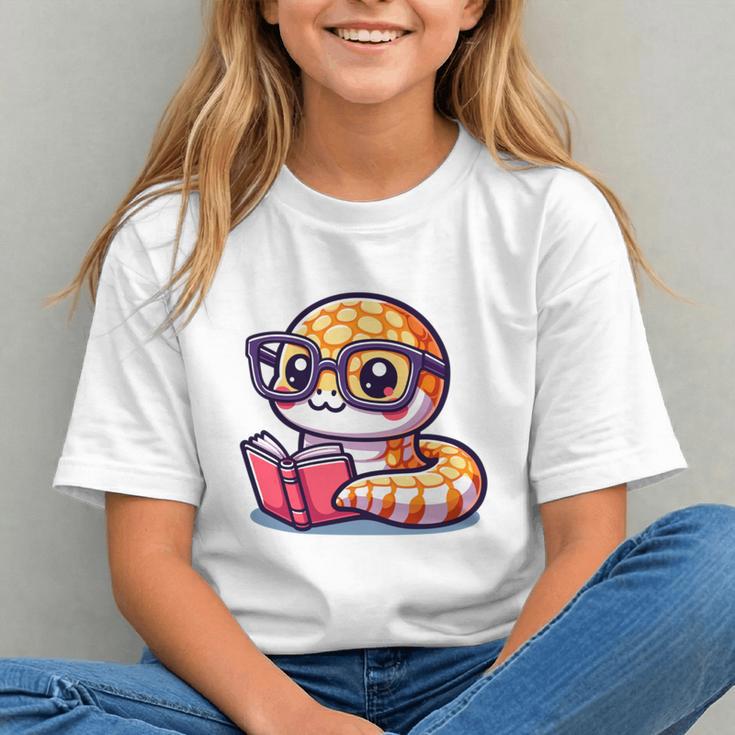 Adorable Book Lover Rattlesnake With Reading Glasses Cute Graphic Youth Adorable Book Lover Rattlesnake With Reading Glasses Cute Graphic Youth