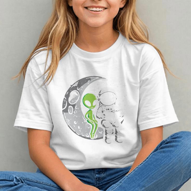 Astronaut Reading Book To Alien Moon Space Women Kids Men Premium Tri-Blend Graphic Youth Astronaut Reading Book To Alien Moon Space Women Kids Men Premium Tri-Blend Graphic Youth