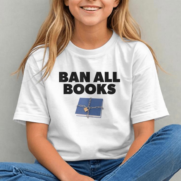 Ban All Books Satire Parody Meme Joke Ironic Sarcastic Weird Graphic Youth